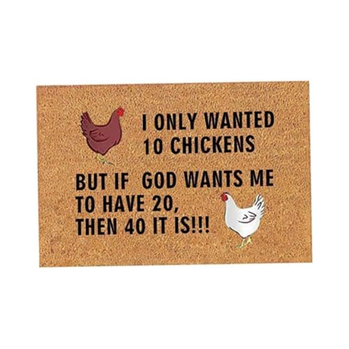 Abibiocy Door Mat Funny Chicken Pattern Outdoor Rugs Entrance Welcome Doormat Decorative Carpet 40x60cm Front Door mat Abibiocy Door Mat Funny Chicken Pattern Outdoor Rugs Entrance Welcome Doormat Decorative Carpet 40x60cm Front Door mat von Abibiocy