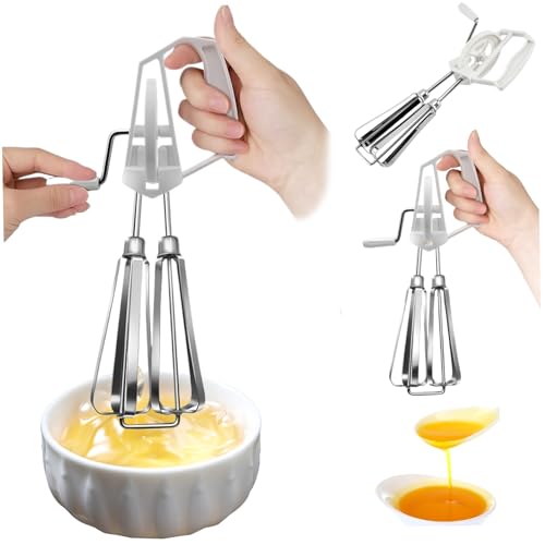 Abibiocy Eierschläger Handkurbel 10 Zoll Länge Rotary Manual Handmixer mit Doppelköpfen Handbuch Eierschläger einfach zu reinigen zu reinigen, Kochkuchen -Werkzeuge Schläger Kurbel Abibiocy Eierschläger Handkurbel 10 Zoll Länge Rotary Manual Handmixer mit Doppelköpfen Handbuch Eierschläger einfach zu reinigen zu reinigen, Kochkuchen -Werkzeuge Schläger Kurbel von Abibiocy