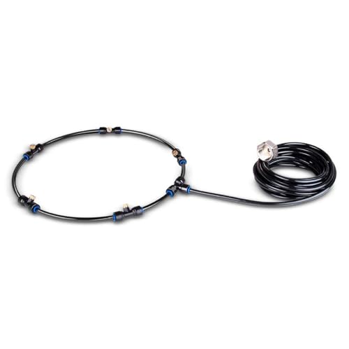 Abibiocy Fan Misting Kit, vormontierter Fan Mister enthält 16, 4-Fuß-Linien- und Metalldüse für Gartengrills, Terrassenpartys, Potluck Outdoor Abibiocy Fan Misting Kit, vormontierter Fan Mister enthält 16, 4-Fuß-Linien- und Metalldüse für Gartengrills, Terrassenpartys, Potluck Outdoor von Abibiocy