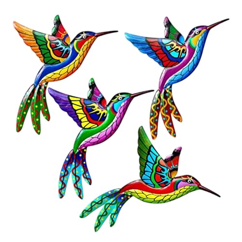 Abibiocy Hummingbird Wandkunst, 1 Set Bunte Gartenwandkunst, hängende Kolibri -Dekor für Zaun Terrasse Balkon Fenster Abibiocy Hummingbird Wandkunst, 1 Set Bunte Gartenwandkunst, hängende Kolibri -Dekor für Zaun Terrasse Balkon Fenster von Abibiocy