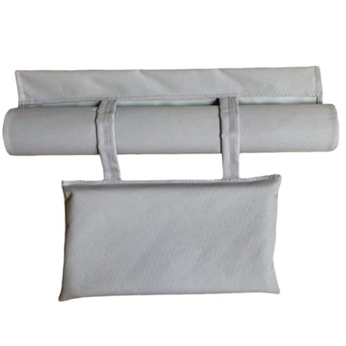 Abibiocy Slingstuhl Ersatzstoff, 45x17 Zoll Faltbare tragbare Terrasse Stuhl Ersatzstoff mit Kissen für Küste, Deck, Terrasse, Garten von Abibiocy