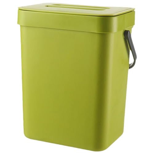 Arbeitsplattenkompostbehälter mit Deckel 3L kleine Geruchsfreie Lebensmittelabfälle mit Griff wandmontierter Mülleimer für Küchen-Home-Büro-Lebensmittelfutter für Küche von Abibiocy
