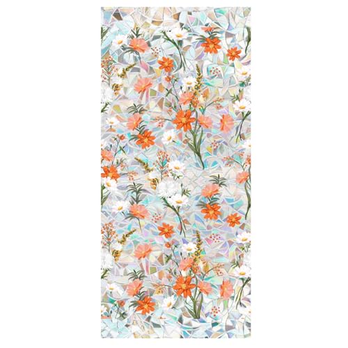 Buntglasfenster Film, 17x39 Zoll Sonne blockieren UV -Widerstandsfenster Privatsphäre Film, statische Haftblume Buntglasaufkleber für Home Office Kitchen Badezimmer Buntglasfenster Film, 17x39 Zoll Sonne blockieren UV -Widerstandsfenster Privatsphäre Film, statische Haftblume Buntglasaufkleber für Home Office Kitchen Badezimmer von Abibiocy