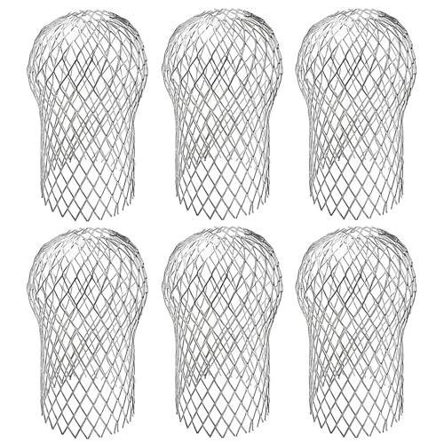Downspout Guard 6pcs 4x7 Stretchable Round Head Aluminium Gutter Gutter Gut Water & Rost Resistant Doch von Abibiocy