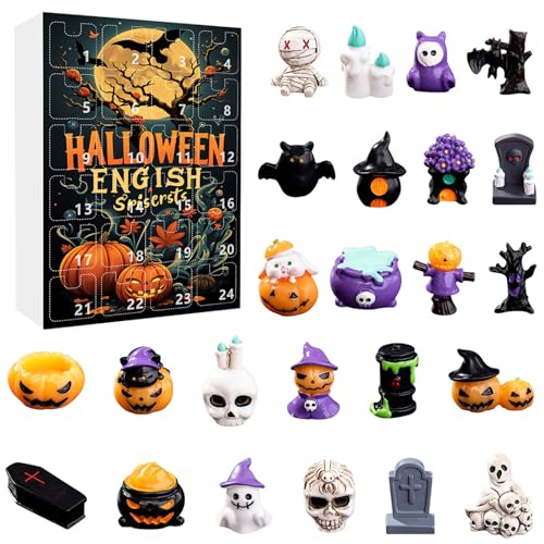 Halloween -Adventskalender 2025 24 -Tage -Countdown -Kalender Horror mit 24 Prozentes Sammler -Halloween -Ornament für Kinder und Erwachsene von Abibiocy