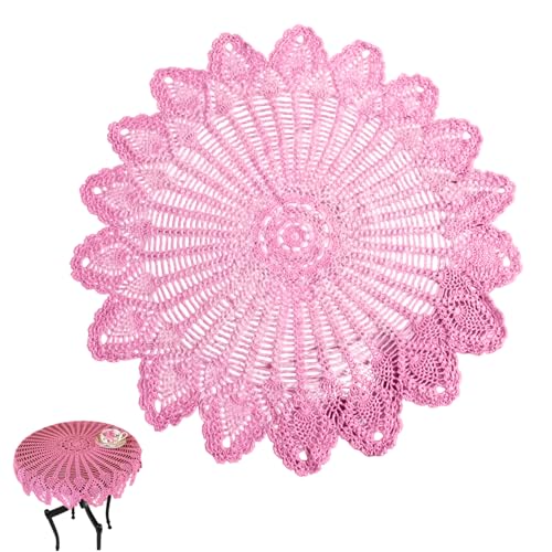 Lace Table Runner, 33-35 Runde Häkeltisch Runner Wellenkanten hohlen Mustern Doilies für Tische Kommode Sideboard Beschützer, Party Hochzeitsheim Deor Lace Table Runner, 33-35 Runde Häkeltisch Runner Wellenkanten hohlen Mustern Doilies für Tische Kommode Sideboard Beschützer, Party Hochzeitsheim Deor von Abibiocy
