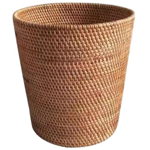Rattan Mülleimer, 9, 8 x 11 Zoll rund Rattan -Abfallkorb, gewebter Mülleimer für Schlafzimmer, Waschküche, Bad, Wohnkulturdekoration Rattan Mülleimer, 9, 8 x 11 Zoll rund Rattan -Abfallkorb, gewebter Mülleimer für Schlafzimmer, Waschküche, Bad, Wohnkulturdekoration von Abibiocy