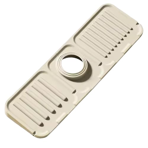 Wasserhahnmatte für Küchenspüle, 13x4 Faltbarer Silikonspüle Splash-Guard mit abgeschrägter Entwässerung, schnell trocknender Wasserhahnschutz für Küche und Badezimmer Wasserhahnmatte für Küchenspüle, 13x4 Faltbarer Silikonspüle Splash-Guard mit abgeschrägter Entwässerung, schnell trocknender Wasserhahnschutz für Küche und Badezimmer von Abibiocy