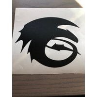 Drachenzähmen Leicht Gemacht Side View Vinyl Aufkleber von AbigailPlumShop