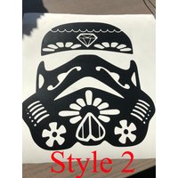 stormtrooper Sugar Skull Vinyl Aufkleber stormtrooper Sugar Skull Vinyl Aufkleber von AbigailPlumShop