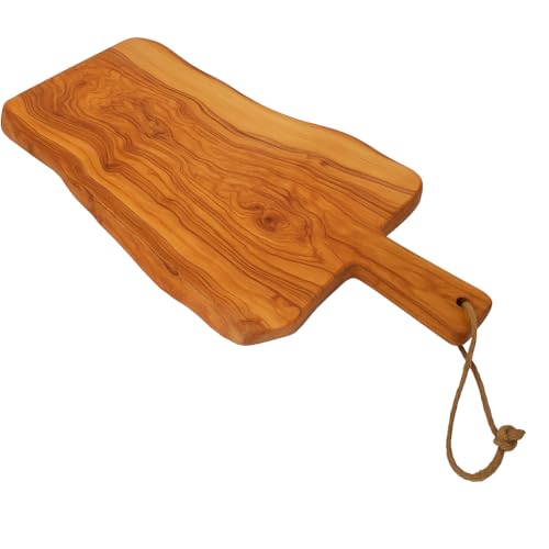 Abio Olivenholzbrett mit Griff 50x12-15cm Schneidebrett Küchenbrett Holzbrett Küche Holzplatte Küchenbrett Holzschneidebrett Servierplatte Frühstücksbrett 529002 Abio Olivenholzbrett mit Griff 50x12-15cm Schneidebrett Küchenbrett Holzbrett Küche Holzplatte Küchenbrett Holzschneidebrett Servierplatte Frühstücksbrett 529002 von Abio