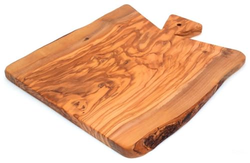 Abio Schneidebrett Holz Olivenholzbrett mit Griff TOSCANO 30x27x1,8cm Küchenbrett Holzbrett Küche Holzplatte Küchenbrett Holzschneidebrett Servierplatte Frühstücksbrett TOSC.2.E Abio Schneidebrett Holz Olivenholzbrett mit Griff TOSCANO 30x27x1,8cm Küchenbrett Holzbrett Küche Holzplatte Küchenbrett Holzschneidebrett Servierplatte Frühstücksbrett TOSC.2.E von Abio