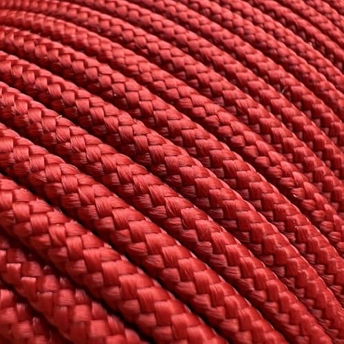 Paracord 275 2.2mm 10m Nylon Seil Schnur Nylonschnur für Armbänder Abspannseile Camping Rope Wäscheleine Maurerschnur Zeltschnur für Army Ternnetz Survival Kit Ausrüstung Cherry #061 2.2mm 10m von Abio