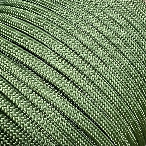 Abio Paracord 550 4mm 30m Nylon Seil Schnur Nylonschnur für Armbänder Abspannseile Camping Rope Wäscheleine Maurerschnur Zeltschnur für Army Ternnetz Survival Kit Ausrüstung Moss #331 4mm 30m von Abio