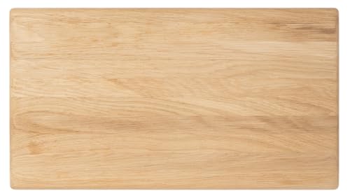 Schneidebrett Holz Holzbrett Küche Holzschneidebrett Küchenzubehör Groß und Klein Brotbretter und Servierbretter Wooden Cutting Board (Eiche Aya, 25x18x1,5cm) von Abio