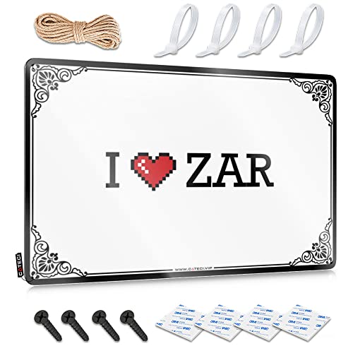 Abipuir Bar Lustige Schilder I Love Zar Blechschild Lustige Blechschilder Badezimmer Dekor Wandkunst (Farbe: Farbe, Größe: 20 x 30 cm) von Abipuir