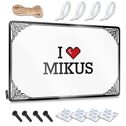 Abipuir Bar Metall-Blechschild I Love Mikus Blechschild Camper Dekor Kaffee Bar Dekor (Farbe: Farbe, Größe: 20 x 30 cm) von Abipuir