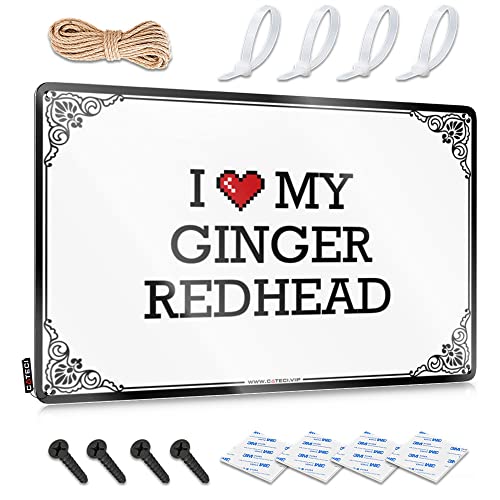 Abipuir Blechschilder für Garage I Love My Ginger Redhead Blechschild Sport Bar Dekor Men Stuff (Farbe: Farbe, Größe: 20 x 30 cm) von Abipuir