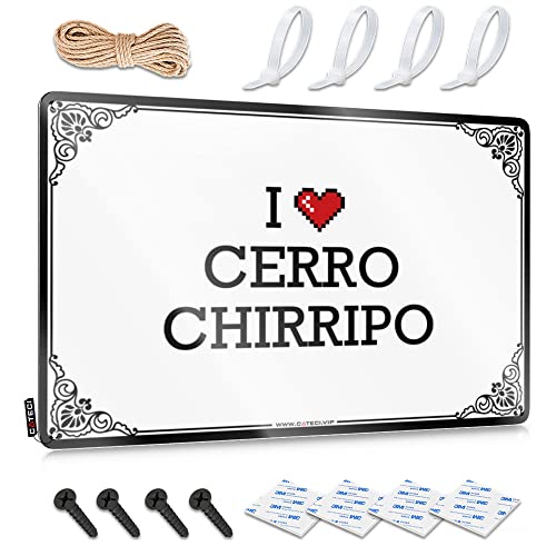 Abipuir Herbst-Willkommensmatten für den Außenbereich, "I Love Cerro Chirripo", Blechschild, lustige Outdoor-Matte, Winterteppich (Farbe: Farbe, Größe: 30 x 40 cm) von Abipuir