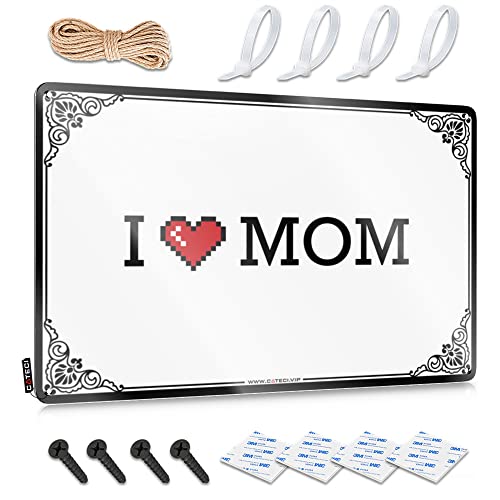 Abipuir In Home Bar Schilder I Love Mom Blechschild BBQ Schilder Outdoor Fun Stuff (Farbe: Farbe, Größe: 30 x 40 cm) von Abipuir