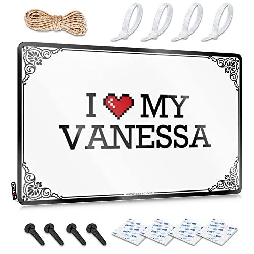 Abipuir Lustiges sarkastisches Metall-Blechschild Badezimmer I Love My Vanessa Blechschild Blechschild Blechschild Männerhöhle Schild Dekor (Farbe: Farbe, Größe: 20 x 30 cm) von Abipuir
