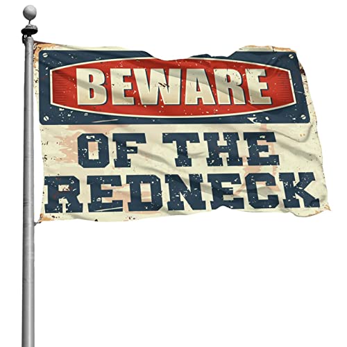 Abipuir Office Decor Beware of The Redneck Flagge Coole Flaggen (Größe : 60 x 90 cm) von Abipuir