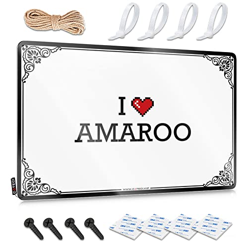 Abipuir Raumzubehör für Teenager Jungen I Love Amaroo Blechschild Teen Stuff Metall-Blechschilder lustig (Farbe: Farbe, Größe: 20 x 30 cm) von Abipuir