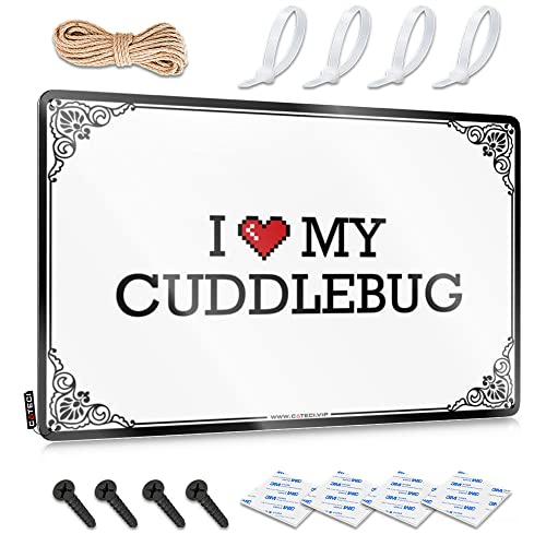 Abipuir Schilder für Garage, I Love My Cuddlebug Blechschild, Bar, Wanddekoration, Veranda-Dekor (Farbe: Farbe, Größe: 20 x 30 cm) von Abipuir