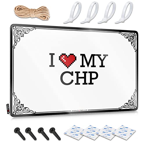 Abipuir Sports Bar Decor I Love My Chp Blechschild Outdoor Terrasse Dekor Schilder für Garage (Farbe: Farbe, Größe: 30 x 40 cm) von Abipuir