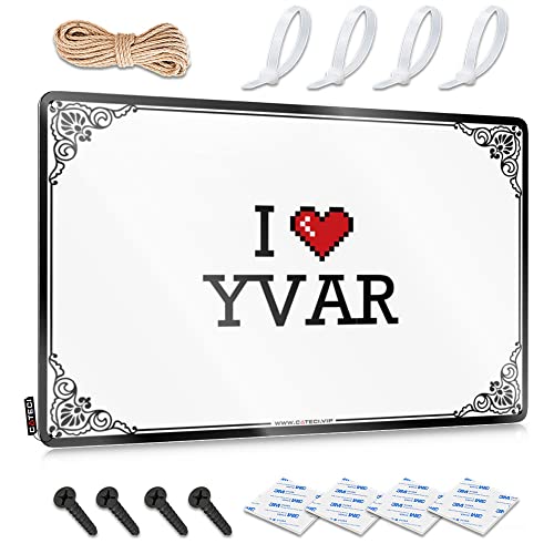 Abipuir Vintage Metallschilder Lustig I Love Yvar Blechschild Whiskey Schilder für Zuhause Bar Bar Lustige Schilder (Farbe: Farbe, Größe: 20 x 30 cm) von Abipuir