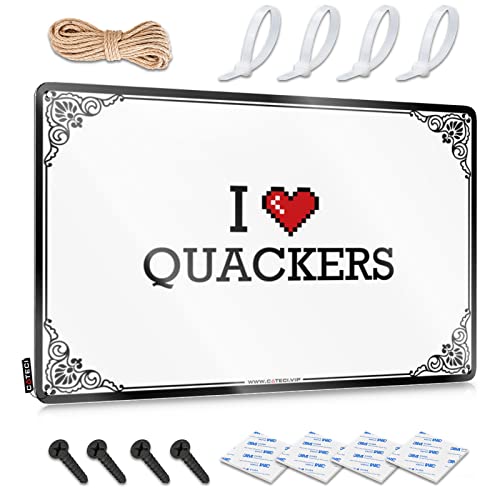Bar Stuff For Man Cave I Love Quackers Blechschild Geschenke für unter 10 Dollar Tiki Bar Dekorationen (Farbe: Farbe, Größe: 20 x 30 cm) von Abipuir