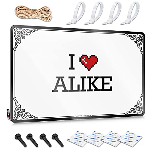 In Home Bar Schilder I Love Alike Blechschild Grillschilder Outdoor Fun Stuff (Farbe: Farbe, Größe: 20 x 30 cm) von Abipuir