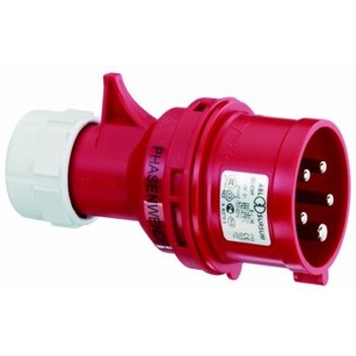 CEE-Stecker 5p 16A IP44 400V/rt 6h kst Schraubkl ger Phasenwender Verschraubung CEE-Stecker 5p 16A IP44 400V/rt 6h kst Schraubkl ger Phasenwender Verschraubung von Abl Sursum