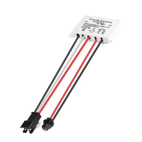 12V 5A Touch Schalter für LED Spiegelleuchten Dimmen und Anschlusszubehör (E) von Ableholy