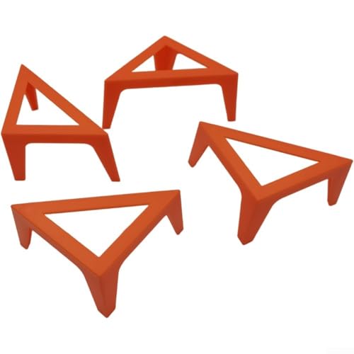4 Stück tragbare Leinen-Erhöhungen, Stützständer, verstellbarer Schreibtisch-Zeichenbrett-Ständer zum Ausgießen von Malbrettern (orange) von Ableholy