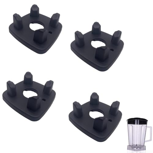 4 x Vibrationspads, stoßdämpfende, rutschfeste Schallmatten für Küchenarbeitsplatte oder Mixer-Basis (mit Loch) von Ableholy