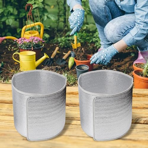 5 Stück Outdoor-Blumentopf-Hitzeschilder atmungsaktives Design zur Temperaturkontrolle der Pflanzen (Höhe 32 cm) von Ableholy
