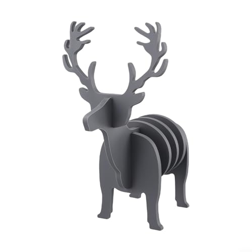 Ästhetisches Elch-Design, rutschfeste Getränke-Protektoren aus Silikonmaterial, perfekt für den täglichen Gebrauch zu Hause (dunkelgrau) von Ableholy