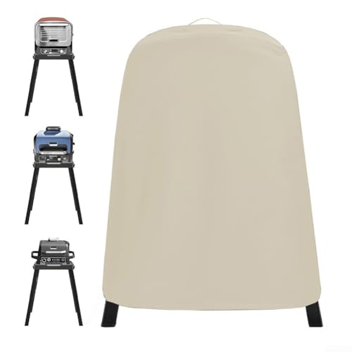 BBQ Covers, 210D Waterproof Dustproof Tear-Resistant Outdoor Gas Grill BBQ Round Protection Windproof (WHITE) von Ableholy