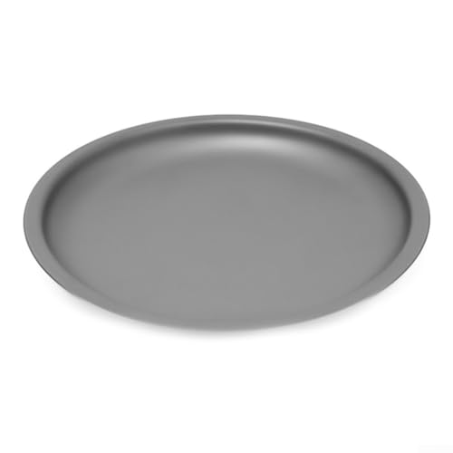 Effizient gestalteter kleiner Teller aus Aluminiumlegierung, perfekt zum Kochen im Freien (L grau) von Ableholy