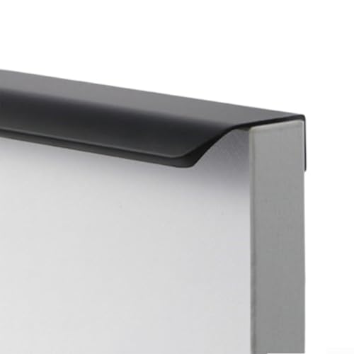 Eleganter, unsichtbarer Türgriff, passt nahtlos in eingebaute Kleiderschrank-Designs (schwarz) von Ableholy