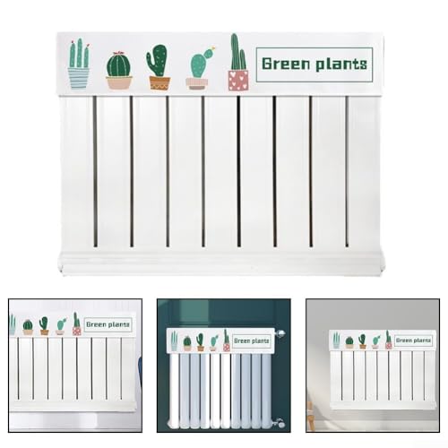 Flanell-Stoff-Staubschutz für Heizkörper mit Rauchschutzeigenschaften, entworfen, um Staubansammlungen zu verhindern und Räume mit floraler vertikaler Dekoration zu verleihen (100 cm) von Ableholy