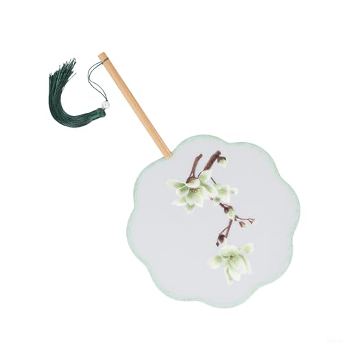 Kultureller doppelseitiger runder Ventilator mit aufwendigem Suzhou-Design, perfekt für Auftritte (B) von Ableholy