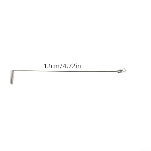 L-förmige Balance-Rohrhaken, Edelstahl, Spalthaken-Set für verschiedene Angelaufgaben (12 cm), 10 Stück von Ableholy