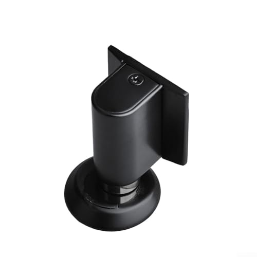 Magnetische Türstopper, selbstklebend, bodenmontiert, mit Teleskopstange für 22 mm Türspalten, Zinklegierung, kein Bohren, für Heimbüro-Räume (schwarz), 2 Stück von Ableholy