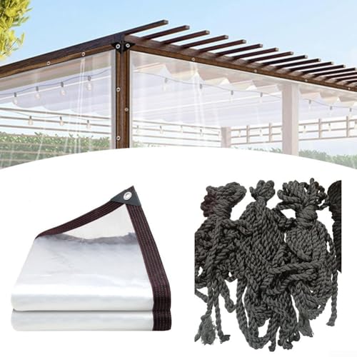 Robuste PVC-Abdeckung mit Ösen für sicheren Aufbau, perfekt für Gärten und Outdoor-Ausrüstung (2 x 6) von Ableholy
