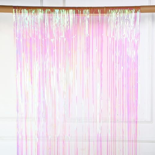 Schaffen Sie eine glamouröse Atmosphäre mit Pailletten-Lametta-Vorhängen für jede Feier (100 x 100 cm) von Ableholy