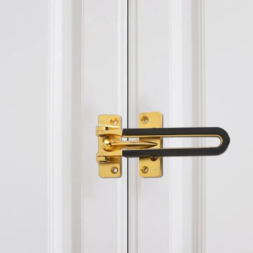 Sichern Sie Ihre Tür mit zuverlässigem Riegel aus Zinklegierung gegen Diebstahl für verbesserten Schutz (Bronze) von Ableholy