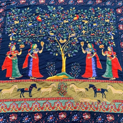 Tauchen Sie ein in DIY mit unserem wunderschön gestalteten ethnisch gemusterten Baumwoll-Textil (015) von Ableholy