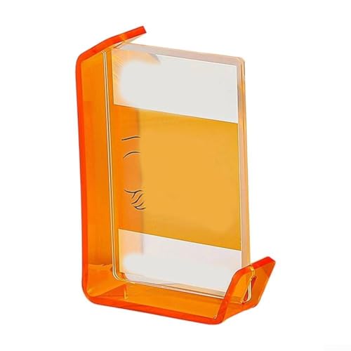 Transparenter Acryl-Bilderrahmen, 15,2 cm, entworfen für eine lange Lebensdauer und müheloses Austauschen von Fotos, für Heim- und Event-Dekoration (Orange) von Ableholy